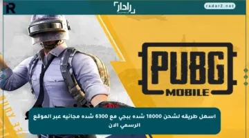 أسهل طريقة لشحن 18000 شدة ببجي مع 6300 شدة مجانية عبر الموقع الرسمي الآن